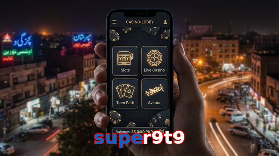 Main screen of Super9t9 app page for PK players